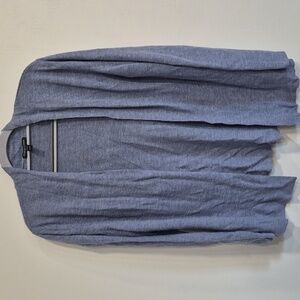 Eileen Fisher Womens Petite LG Light Blue Knit Cardigan